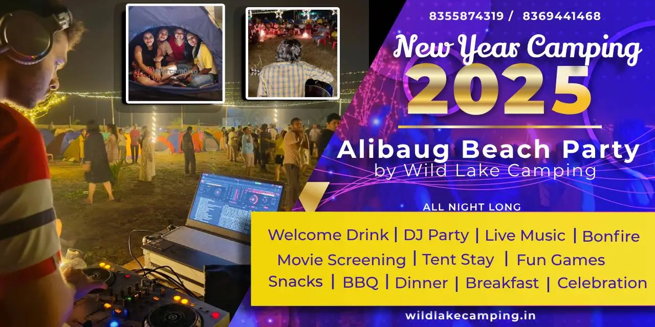 31st December New Year Eve 2026 at Alibaug Beach Camping