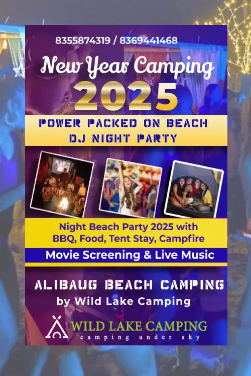31st December New Year Eve 2026 at Alibaug Beach Camping