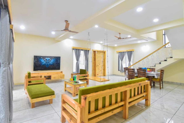 villa on rent for family
						